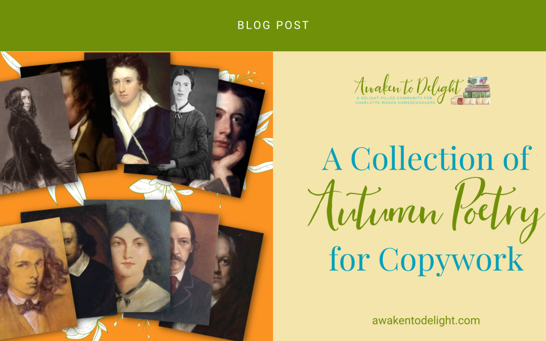 10 Autumn Poems by Famous Poets for Copywork