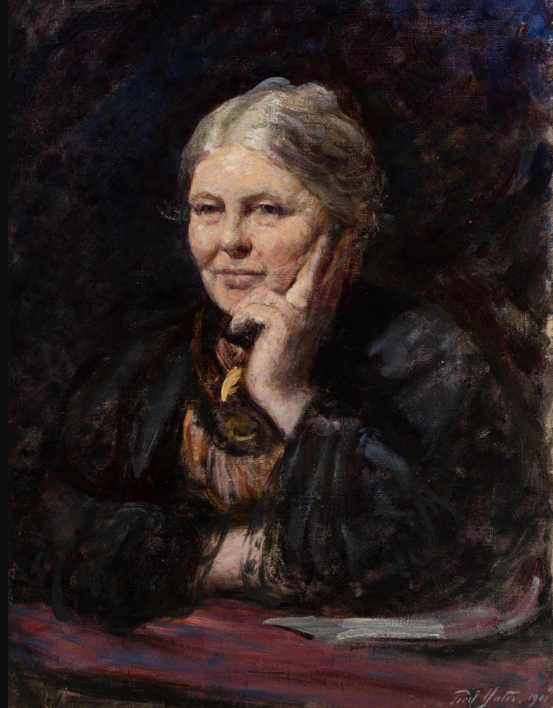 Portrait of Charlotte Mason painted by Frederic Yates in 1902.