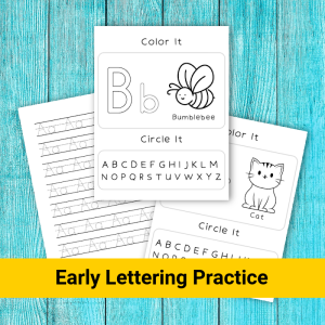 Early Lettering Practice for Preschoolers