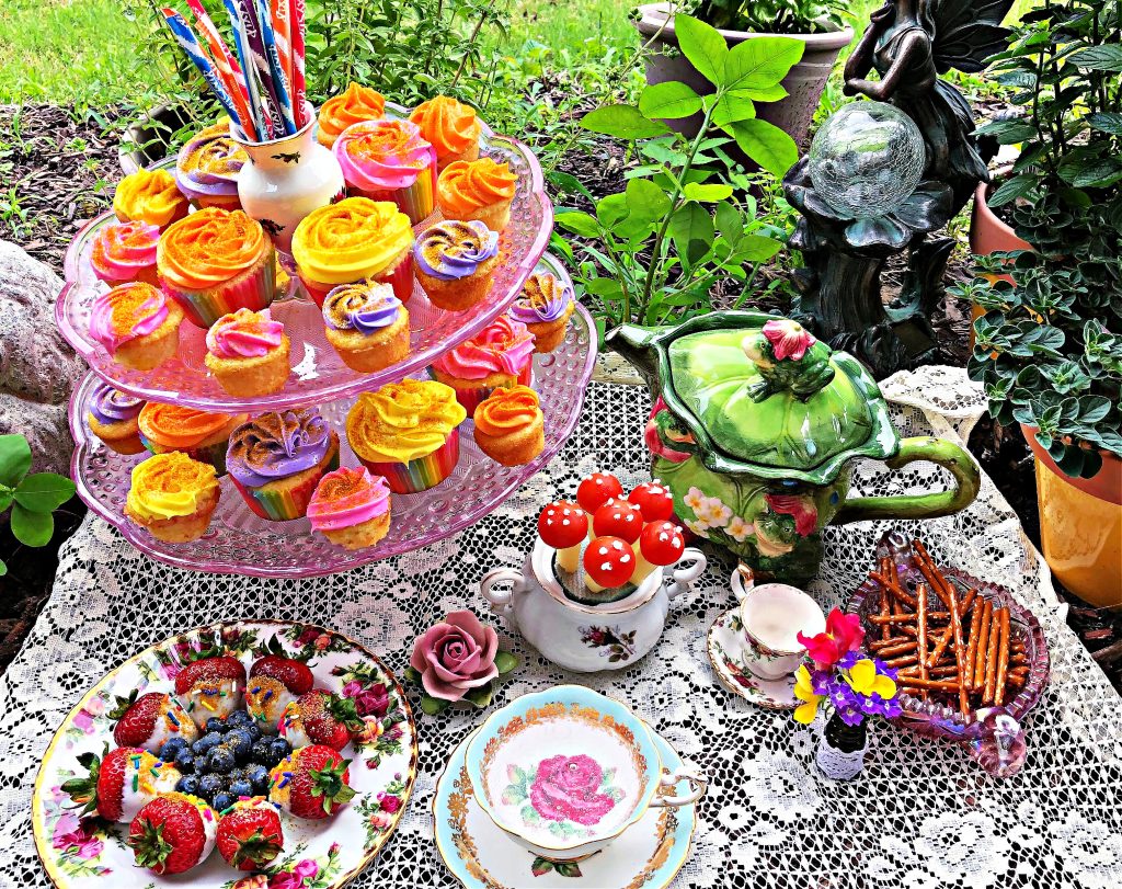 Fairy Tea Time Outdoor Spread
