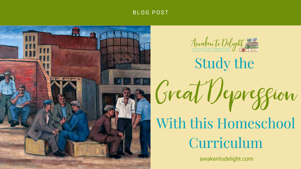 the great depression homeschool