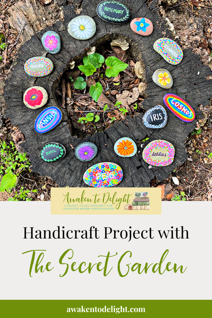 Painted Rock Plant Markers - The Secret Garden Handicraft